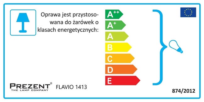 Plafon łazienkowy FLAVIO IP44 złoty E14 PREZENT