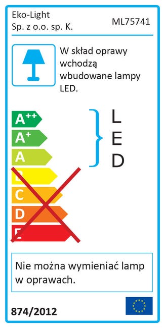 Plafon łazienkowy MAYA IP44 33 cm biały LED EKO-LIGHT