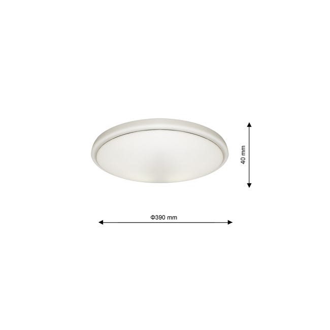 Plafon łazienkowy PEPE IP44 39 cm 1800 lm biały EKO-LIGHT