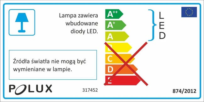 Plafon łazienkowy Rene IP44 biały LED Polux