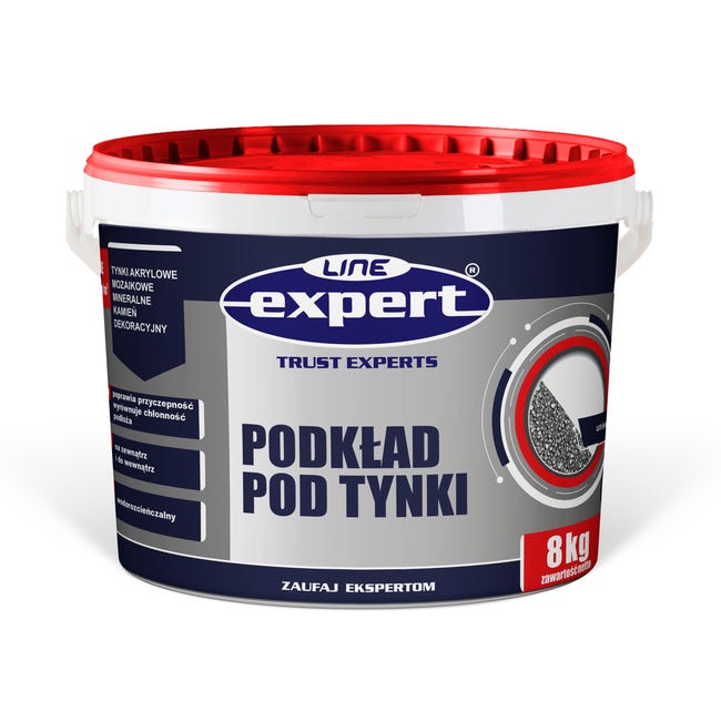 Podkład pod tynki mozaikowe 8 kg Szary Expert Line