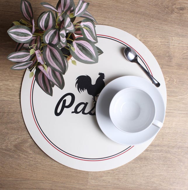 Podkładka na stół Pastis okrągła beżowa śr. 38 cm