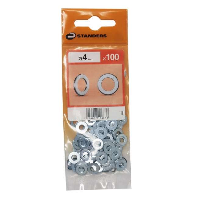 Podkładka płaska 4 mm 100 szt. Standers