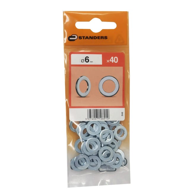 Podkładka płaska 6 mm 40 szt. Standers