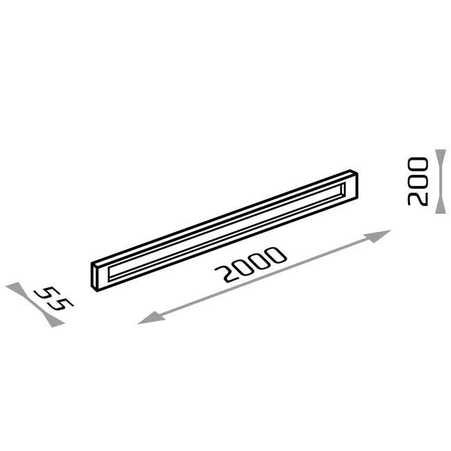 Podmurówka betonowa 200x20x5.5 cm Joniec