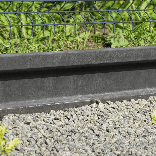 Podmurówka betonowa 200x20x5.5 cm grafitowa Joniec