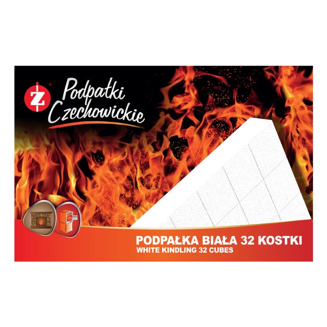 Podpałka biała 32 kostki Podpałki Czechowickie