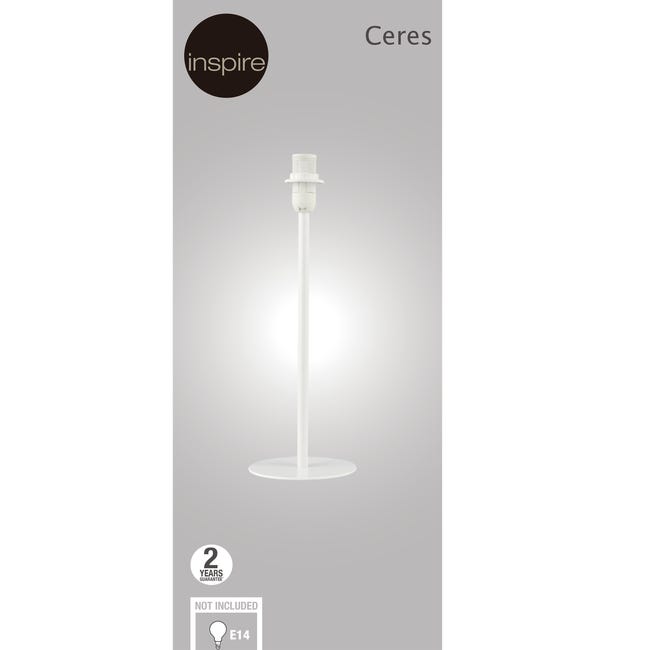 Podstawa lampy stołowej Ceres biała E14 Inspire