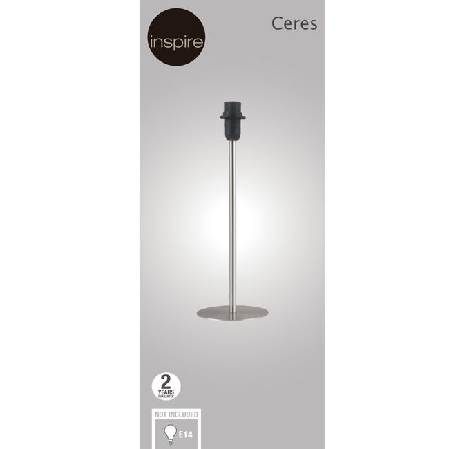 Podstawa lampy stołowej Ceres nikiel E14 Inspire