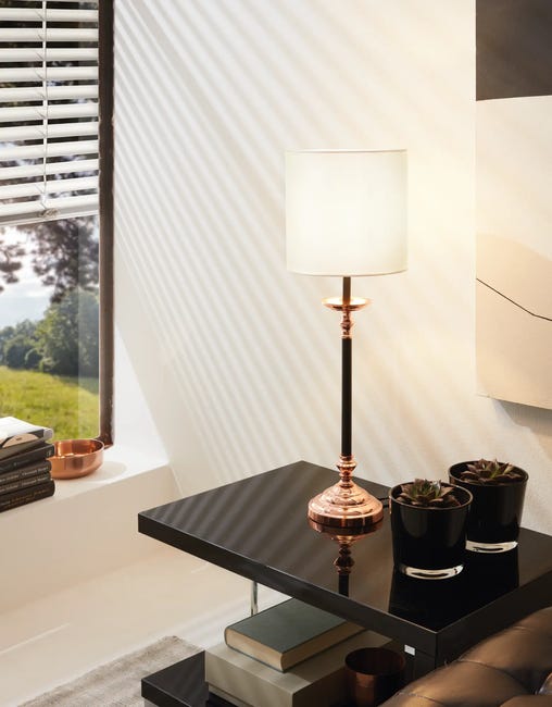 Podstawa lampy stołowej Trungle miedź E14 44.5 cm Eglo