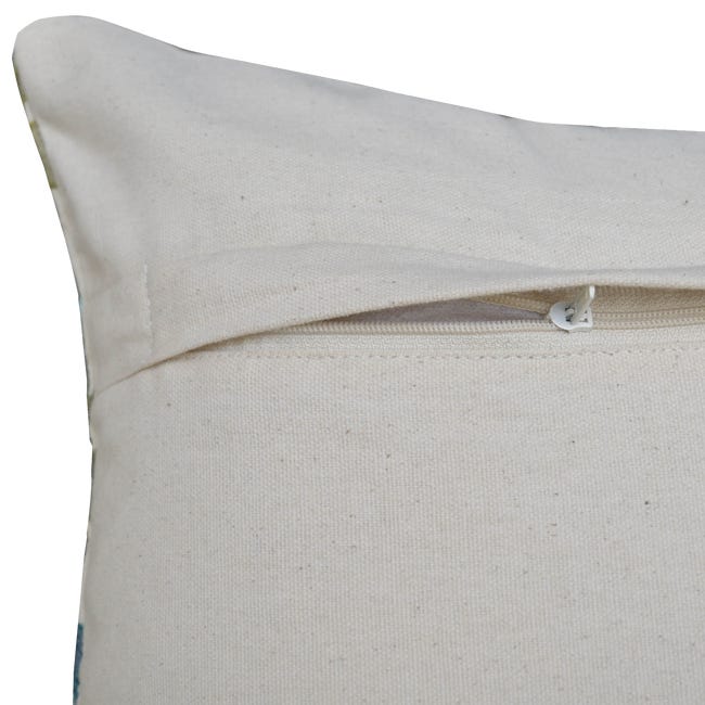 Poduszka Indian Malou Nandina Kwiaty niebieska 45 x 45 cm Inspire