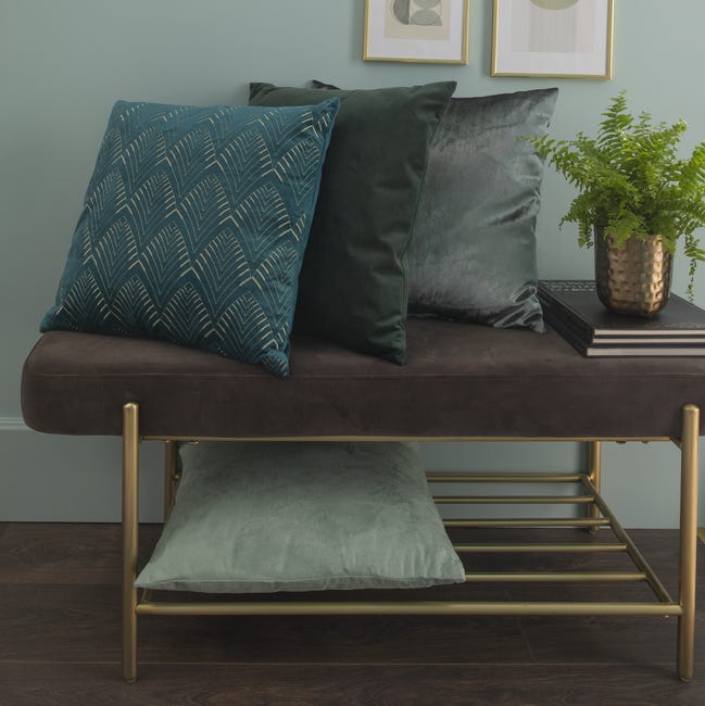 Poduszka New Laure Emerald zielona 45 x 45 cm Inspire