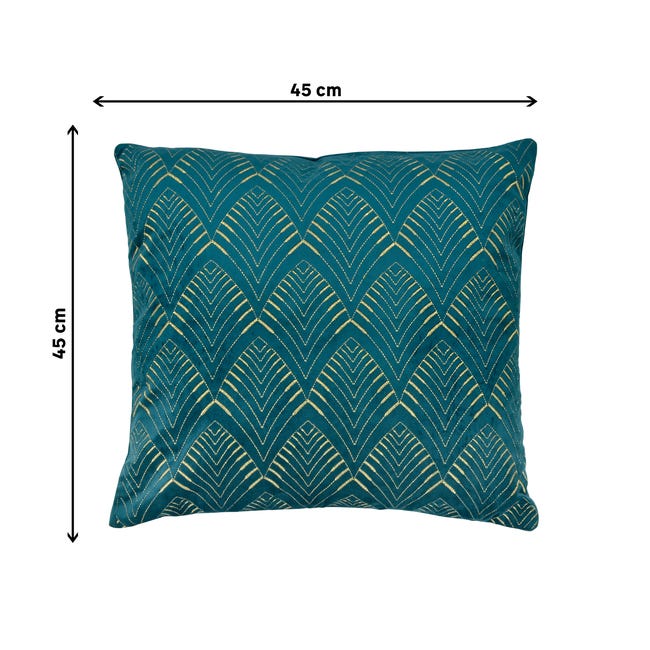 Poduszka New Laure Emerald zielona 45 x 45 cm Inspire