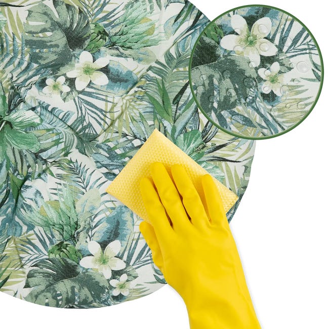 Poduszka na fotel, podłogę Brasil Jungle zielona 60