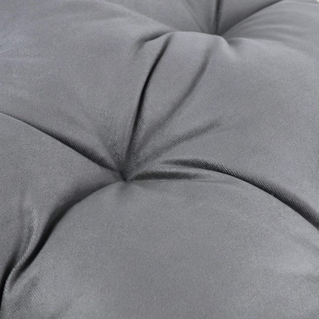 Poduszka na fotel, podłogę Brasil Velvet szara 60