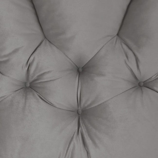 Poduszka na fotel, podłogę Flores Velvet szara 160