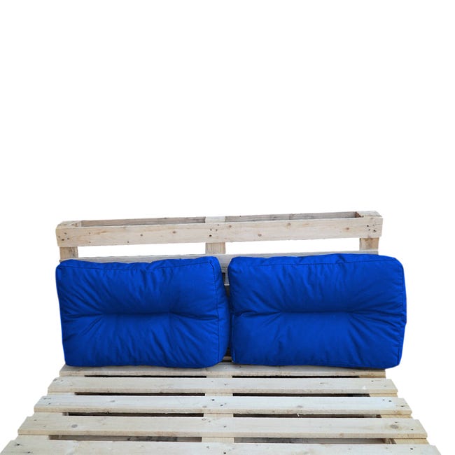 Poduszki na meble z palet 58x38x8 cm 2 szt. niebieskie Vog