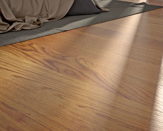 Podłoga drewniana deska Lita Dąb lakierowana Rustic 15X90X300-1200 mm Woodpast Solid