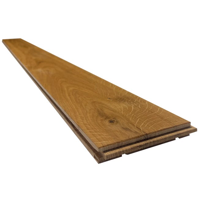 Podłoga drewniana deska Lita dąb lakierowana rustic 15x110x300-1200 mm Woodpast