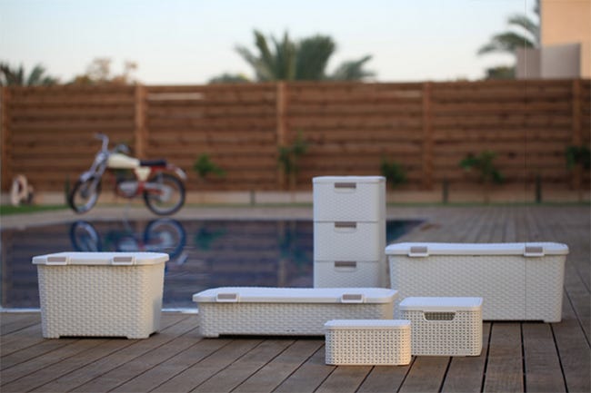 Pojemnik Rattan Style 43 l 49.5 x 33 x 39.7 cm Curver