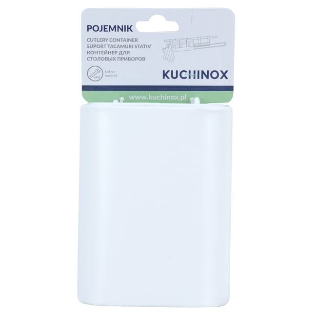 Pojemnik kuchenny na reling EKA610A biały Kuchinox