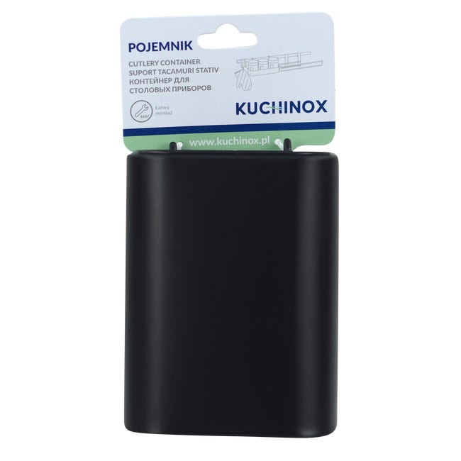 Pojemnik kuchenny na reling EKA710A czarny Kuchinox