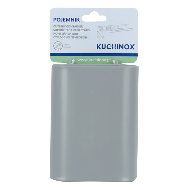 Pojemnik kuchenny na reling EKA910A szary Kuchinox