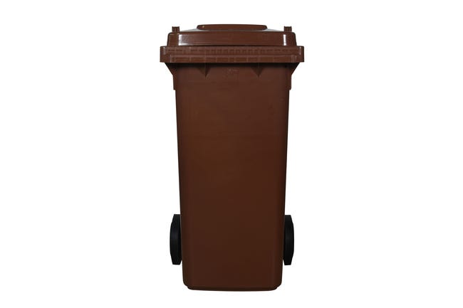 Pojemnik na odpady biodegradowalne 120l brązowy
