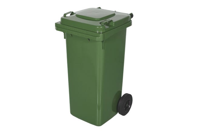 Pojemnik na odpady szklane 120l zielony