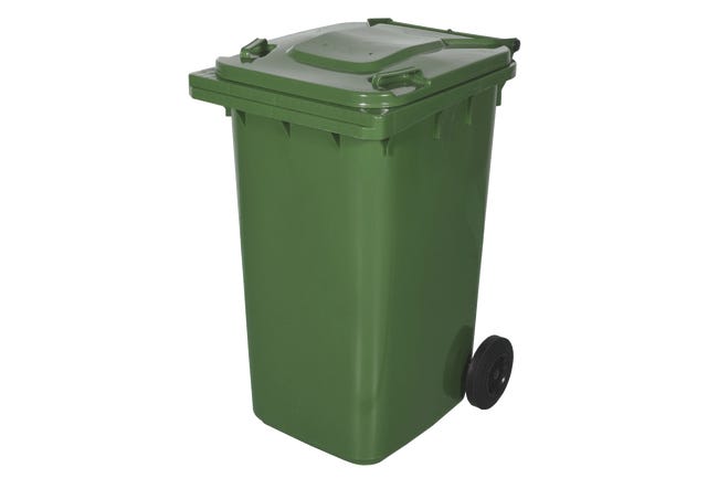 Pojemnik na odpady szklane 240l zielony