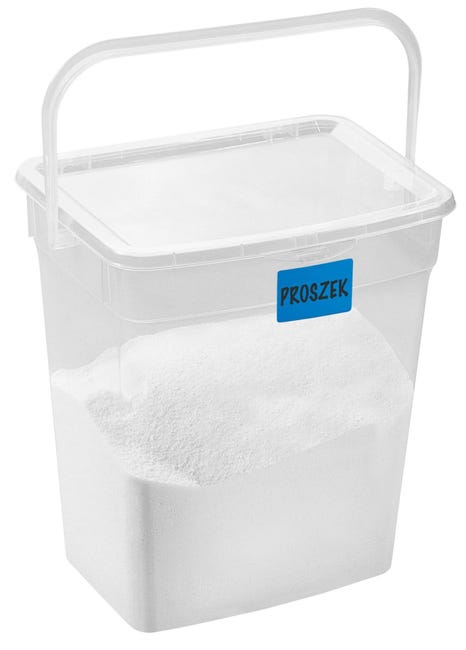Pojemnik na proszek 6 l 23.5 x 17.5 x 25.3 cm Plast Team