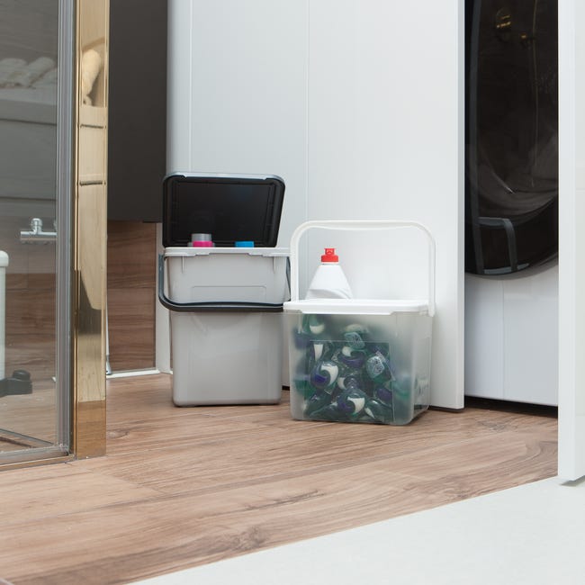 Pojemnik na proszek do prania Basic 9L antracyt Rotho