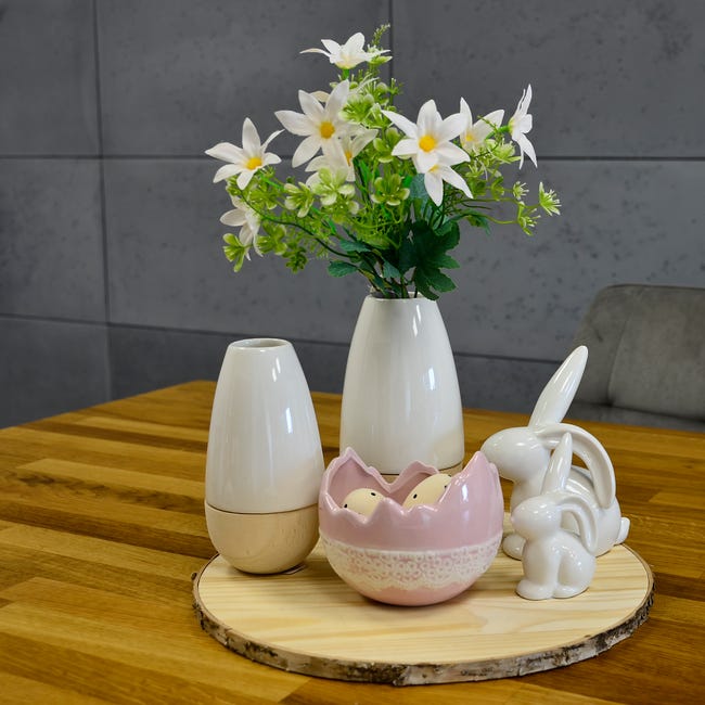 Pojemnik na rzeżuchę 11 x 10 cm różowy ceramiczny