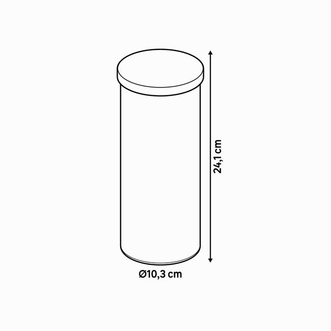 Pojemnik szklany z metalową pokrywką 1400 ml Delinia