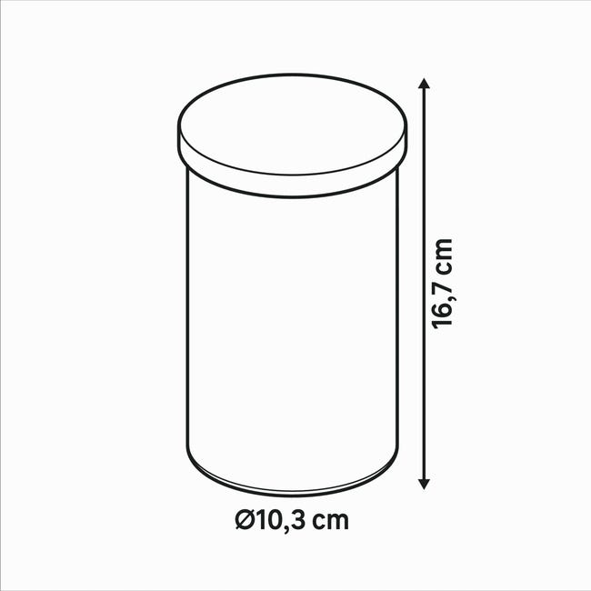 Pojemnik szklany z metalową pokrywką 800 ml Delinia