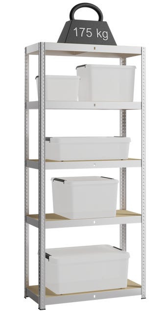 Pojemnik z klipsami na kółkach 40 l 39 x 25 x 58 cm Spaceo