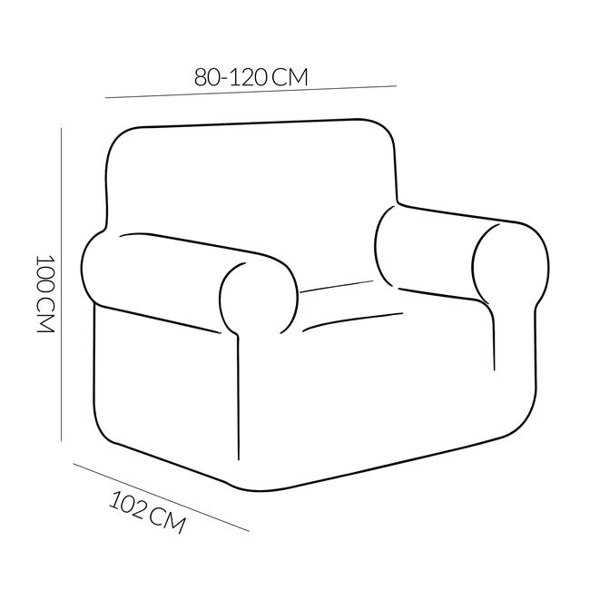 Pokrowiec na fotel Smart Protect Velvet beżowy