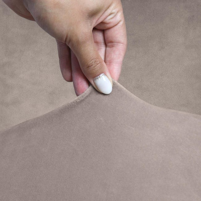 Pokrowiec na fotel Smart Protect Velvet beżowy