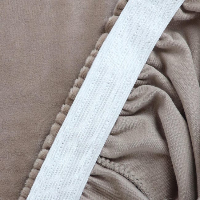 Pokrowiec na sofę 3-osobową Smart Protect Velvet beżowy L
