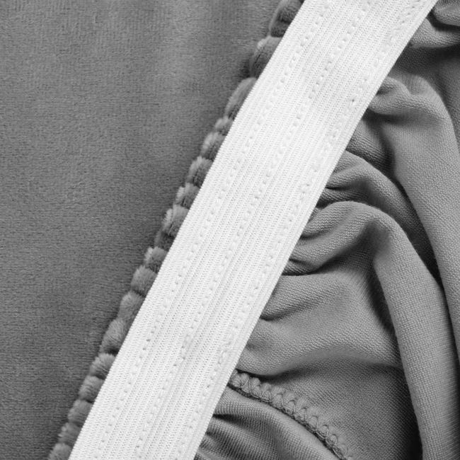 Pokrowiec na sofę 3-osobową Smart Protect Velvet szary L