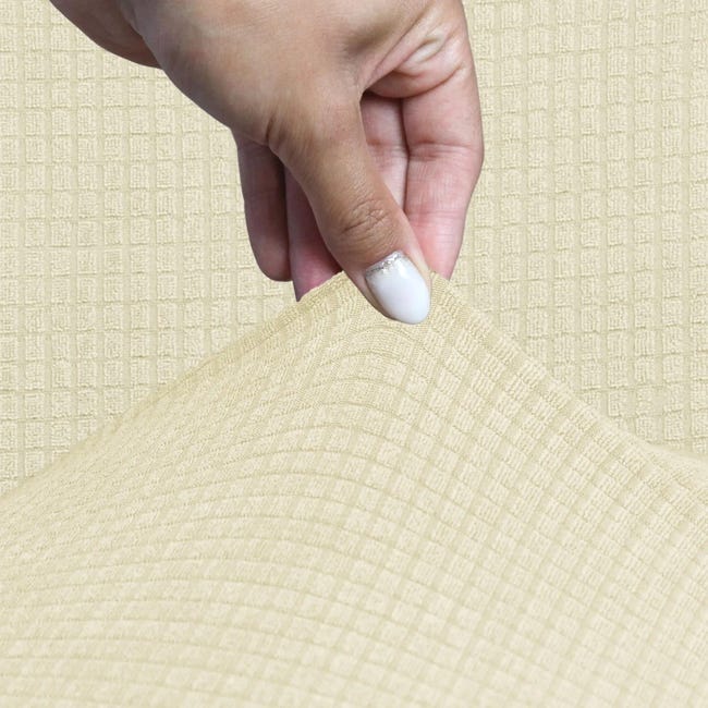 Pokrowiec na sofę 4-osobową Flexi Cover ecru XL