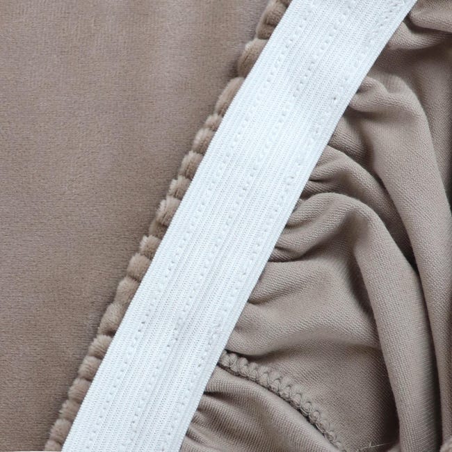 Pokrowiec na sofę 4-osobową Smart Protect Velvet beżowy XL