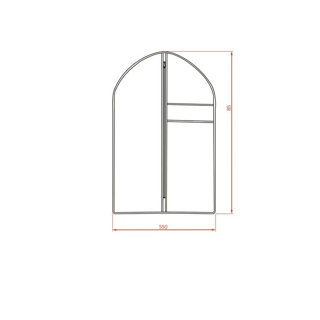 Pokrowiec na ubrania 55 x 85 cm GPH_4SPL Kuchinox