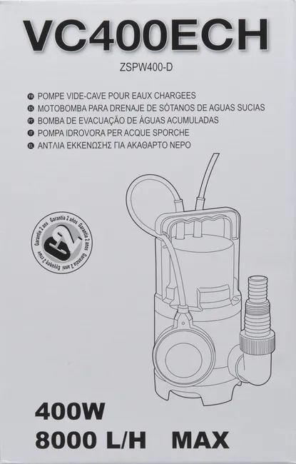 Pompa do wody brudnej VC400ECH 8000l/h 400W