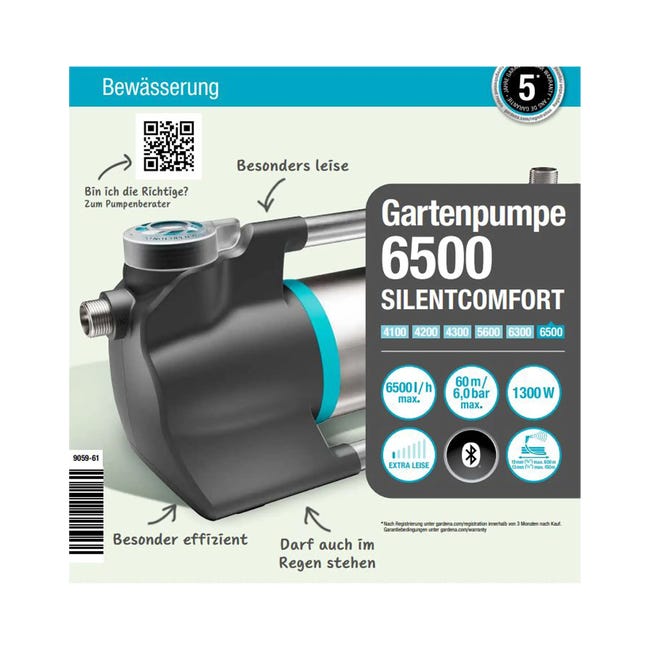 Pompa powierzchniowa Gardena 09059-20 6500l/h 1300W