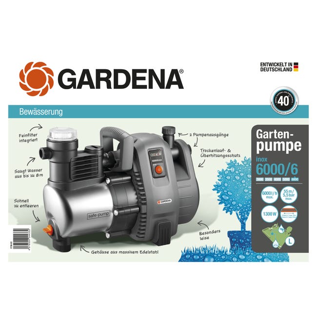 Pompa powierzchniowa Gardena 1736-20 6000l/h 1300W