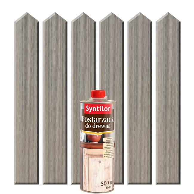 Postarzacz do drewna 0.5 l Srebrny SYNTILOR