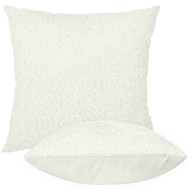 Poszewka na poduszkę Prestige Boucle biała 45 x 45 cm