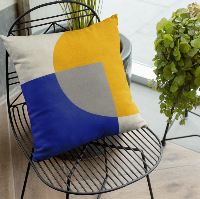 Poszewka na poduszkę Velvet Altea żółta 43 x 43 cm