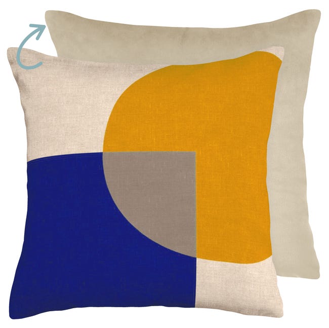 Poszewka na poduszkę Velvet Altea żółta 43 x 43 cm